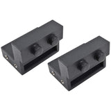 Matte Black Flat Rail Door Stops Hardware Replacement Spare Barn Wood Sliding Door - Super Arbor
