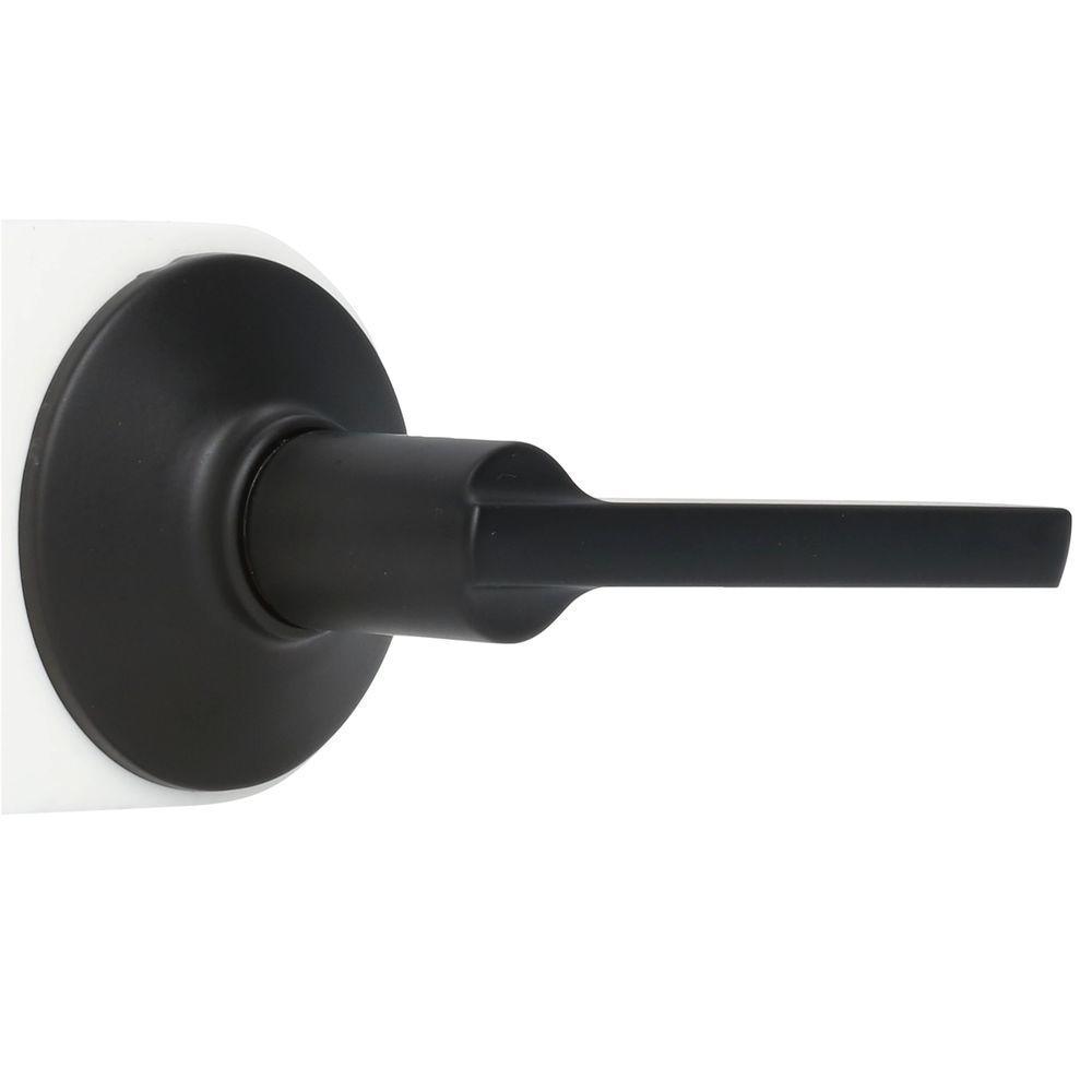 Latitude Matte Black Passage Hall/Closet Door Lever - Super Arbor