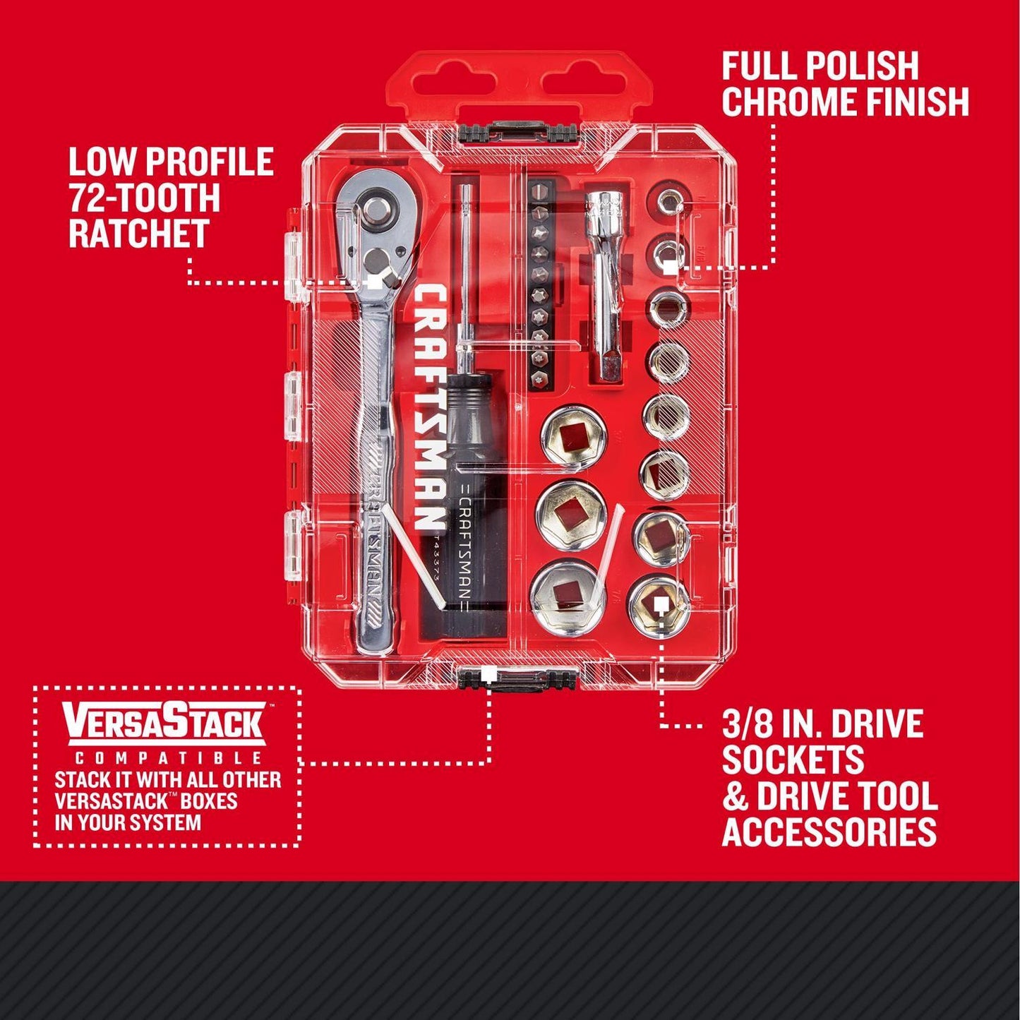 Craftsman 24 pc SAE 6 Point Nano Mechanic's Tool Set