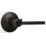 Latitude Aged Bronze Keyed Entry Door Lever - Super Arbor