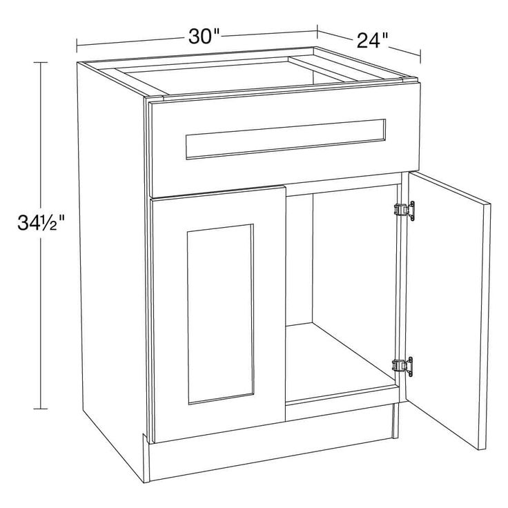Home Decorators Collection Newport 30 in. W x 24 in. D x 34.5 in. H Assembled Plywood Sink Base Kitchen Cabinet in Cinnamon with Soft Close