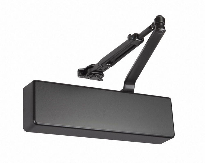 NORTON Heavy Duty Door Closer, Grade 1, Black, Adjustable Mount