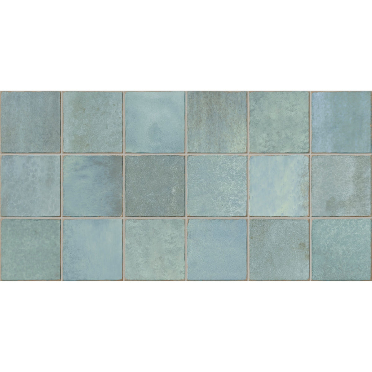 Giorbello Amaris Teal 12-in x 24-in Glazed Porcelain Handcrafted look Wall Tile product image