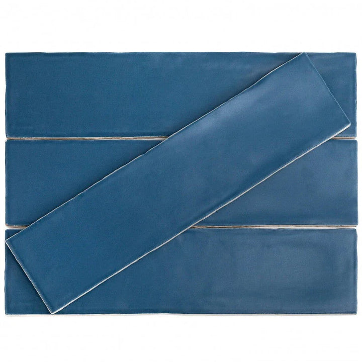 Bond Tile Baton Rouge Blue 3 in. x 12 in. Matte Ceramic Subway Wall Tile (22 Pieces 5.38 Sq. Ft. / Box)