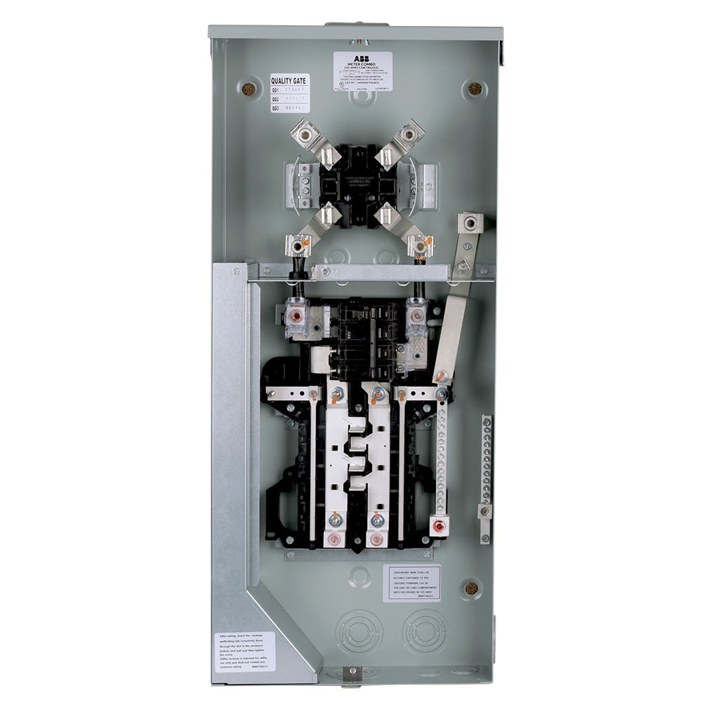 ABB ReliaHome 200-Amp 8-space load center - detail view