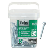#14 x 2-1/2 in. External Hex-Washer Head Drill-Point Screw (120-Pack)