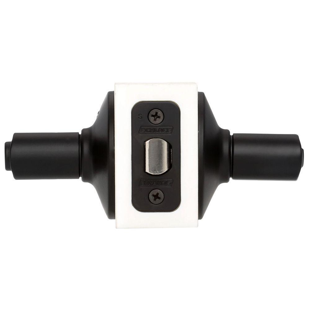 Latitude Matte Black Privacy Bed/Bath Door Lever - Super Arbor