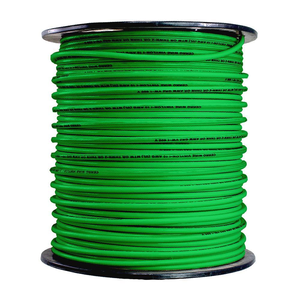 500 ft. 10/1 Green Stranded THHN Wire - Super Arbor