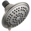 Delta 5-Spray 5 in. Fixed Shower Head with Pause, SpotShield Brushed Nickel