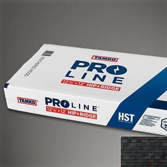 TAMKO PROLINE Hip & Ridge Shingles, 12-1/4 in x 12 in, Black Walnut