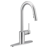 Moen Align Single-Handle Pull-Down Kitchen Faucet with Reflex and Power Clean, Matte Black