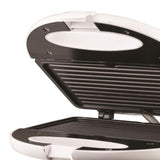 White Nonstick Panini Press and Sandwich Maker