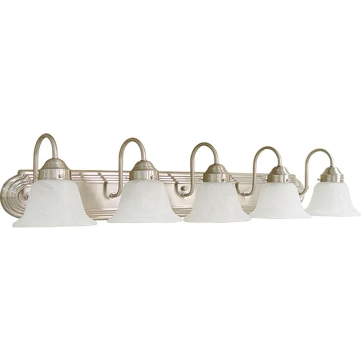 5-Light Brushed Nickel Bath Light