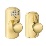 Plymouth Satin Chrome Commercial Electronic Door Lock with Orbit Door Knob - Super Arbor
