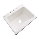 Kensington Drop-In Acrylic 25 in. 3-Hole Single Bowl Utility Sink in Ice Grey - Super Arbor