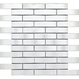 Emser Gleam 10-Pack Silver Metal Border Tile (11-in x 12-in) - Super Arbor