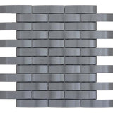 Emser Gleam 10-Pack Graphite Metal Border Tile (11-in x 12-in) - Super Arbor