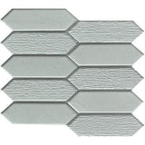 Emser Picket 11-Pack Silver Glass Border Tile (10-in x 10-in) - Super Arbor