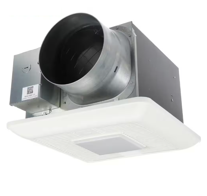 WhisperGreen Select Pick-A-Flow 50/80 or 110 CFM Exhaust Fan LED Light Flex-Z Fast bracket 4 or 6 in. duct adapter