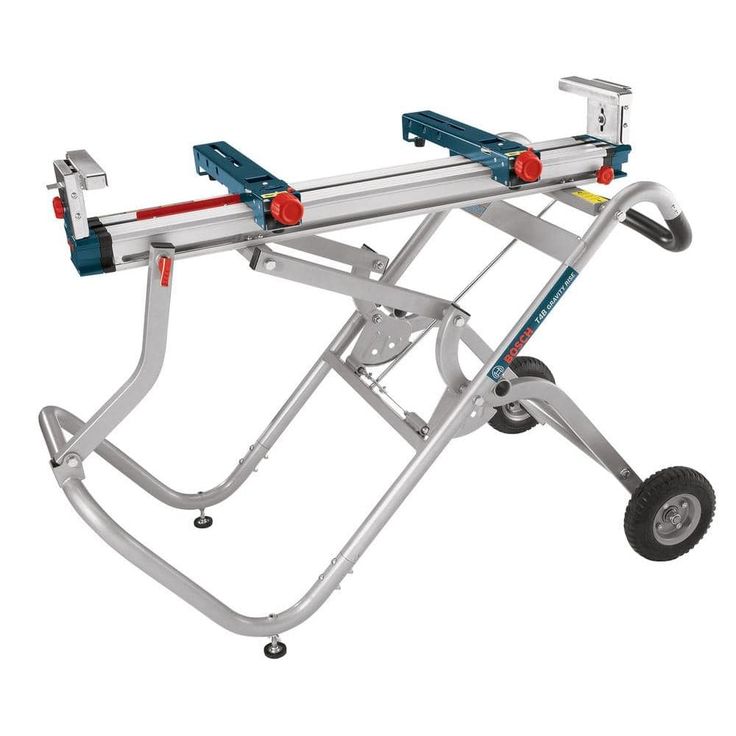 15 Amp Corded 10 in. Dual-Bevel Sliding Glide Miter Saw with 60-Tooth Saw Blade and Bonus Gravity Rise Stand with Wheels