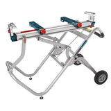 15 Amp Corded 10 in. Dual-Bevel Sliding Glide Miter Saw with 60-Tooth Saw Blade and Bonus Gravity Rise Stand with Wheels