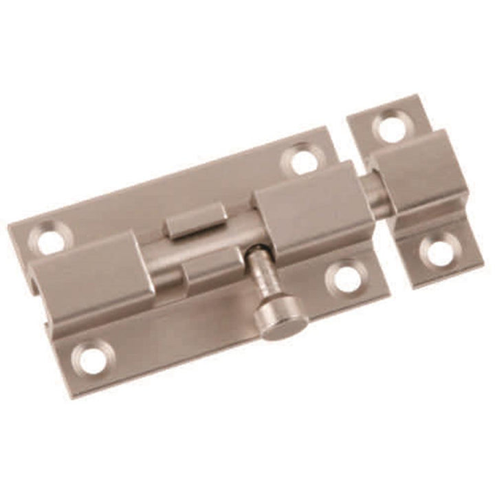 3 in. Satin Nickel Barrel Door Bolt - Super Arbor