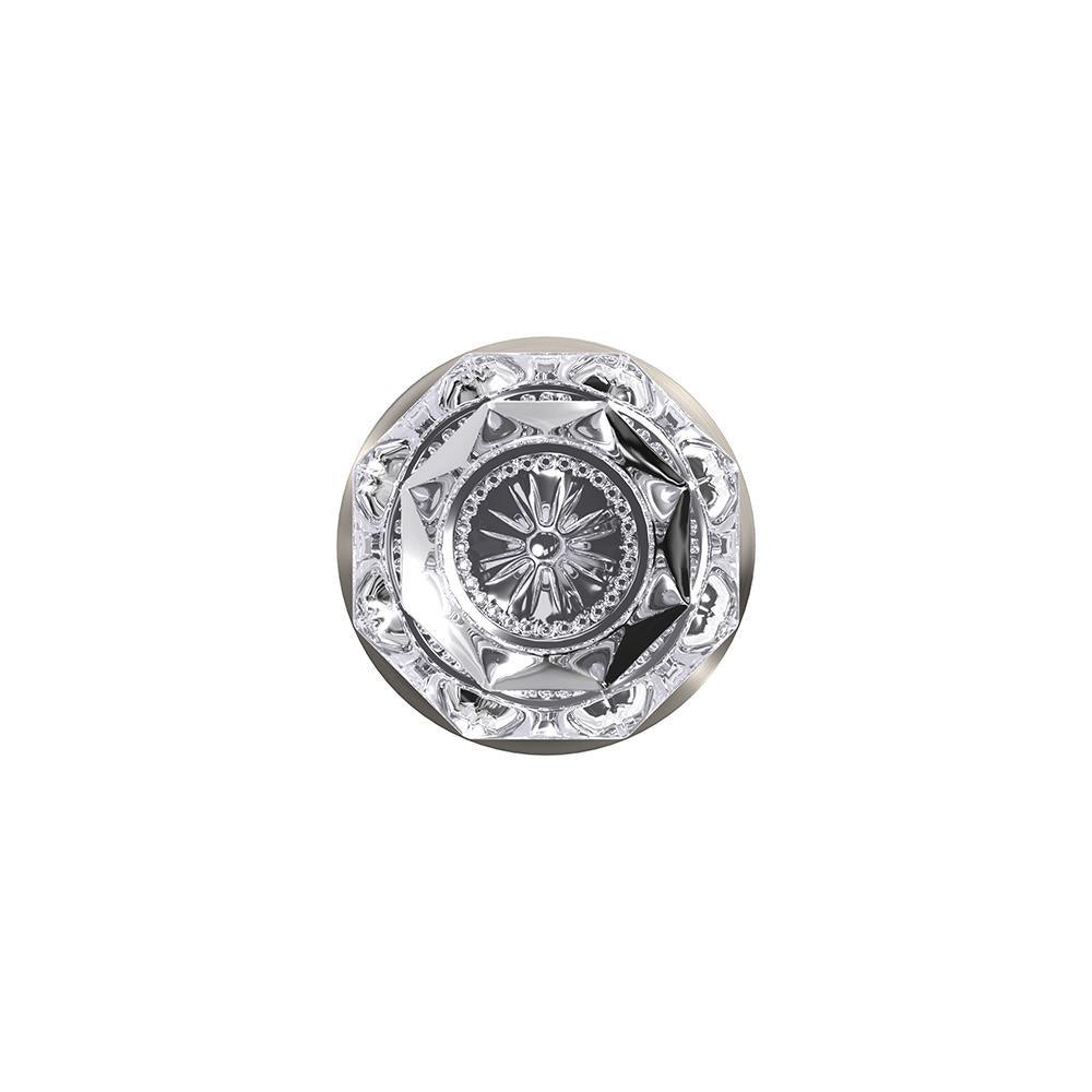 Custom Alexandria Satin Nickel Alden Trim Combined Interior Glass Door Knob - Super Arbor