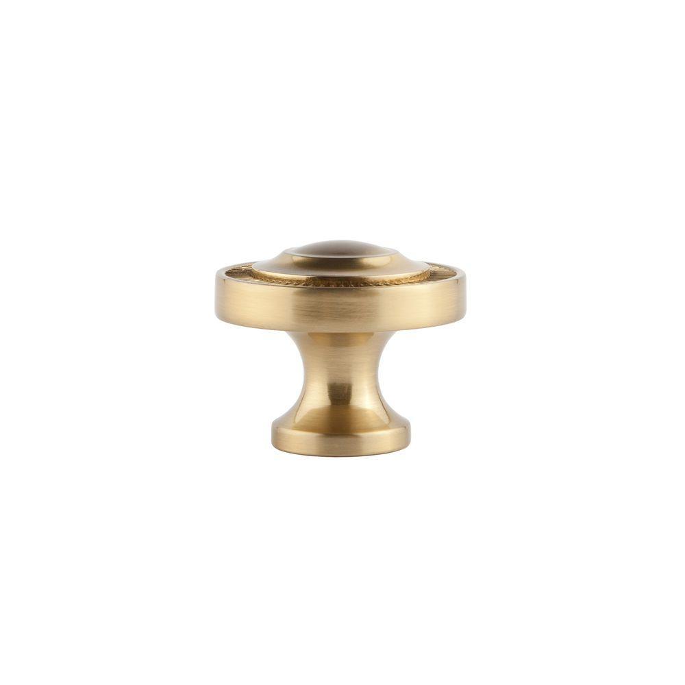 Minted 1.5 in. Satin Brass Large Knob - Super Arbor