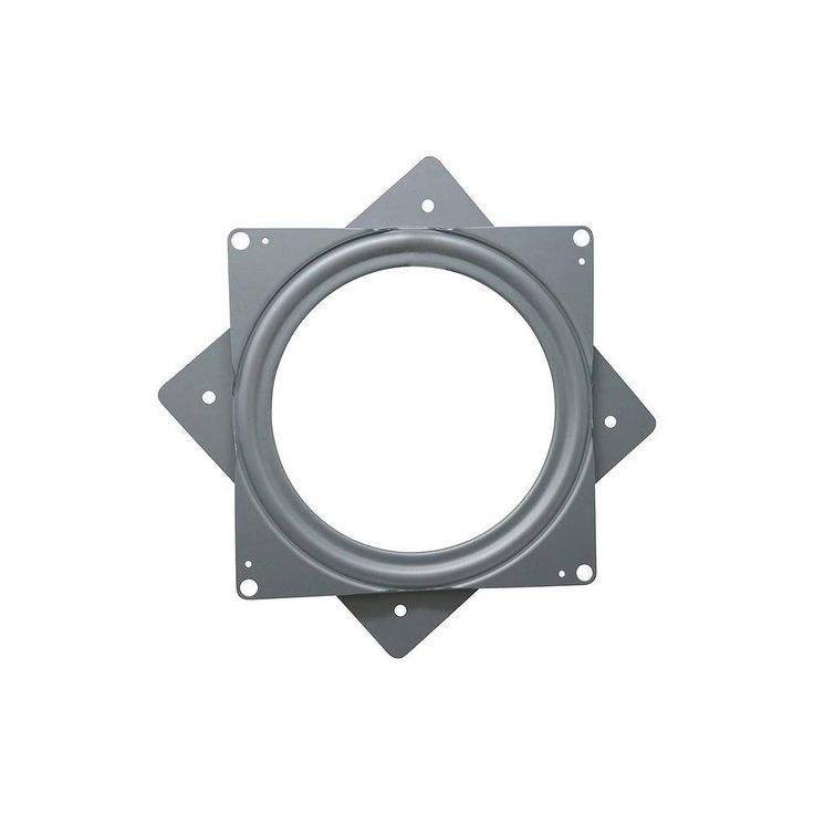 Everbilt 6 in. Silver Square Lazy Susan Turntable with 400 lbs. Load Rating (6-Pack)