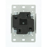 50 Amp Flush Mount Shallow Single Outlet, Black