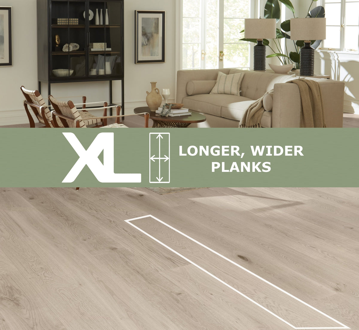 Element Flooring Hickory Chakra hardwood flooring — installed room view