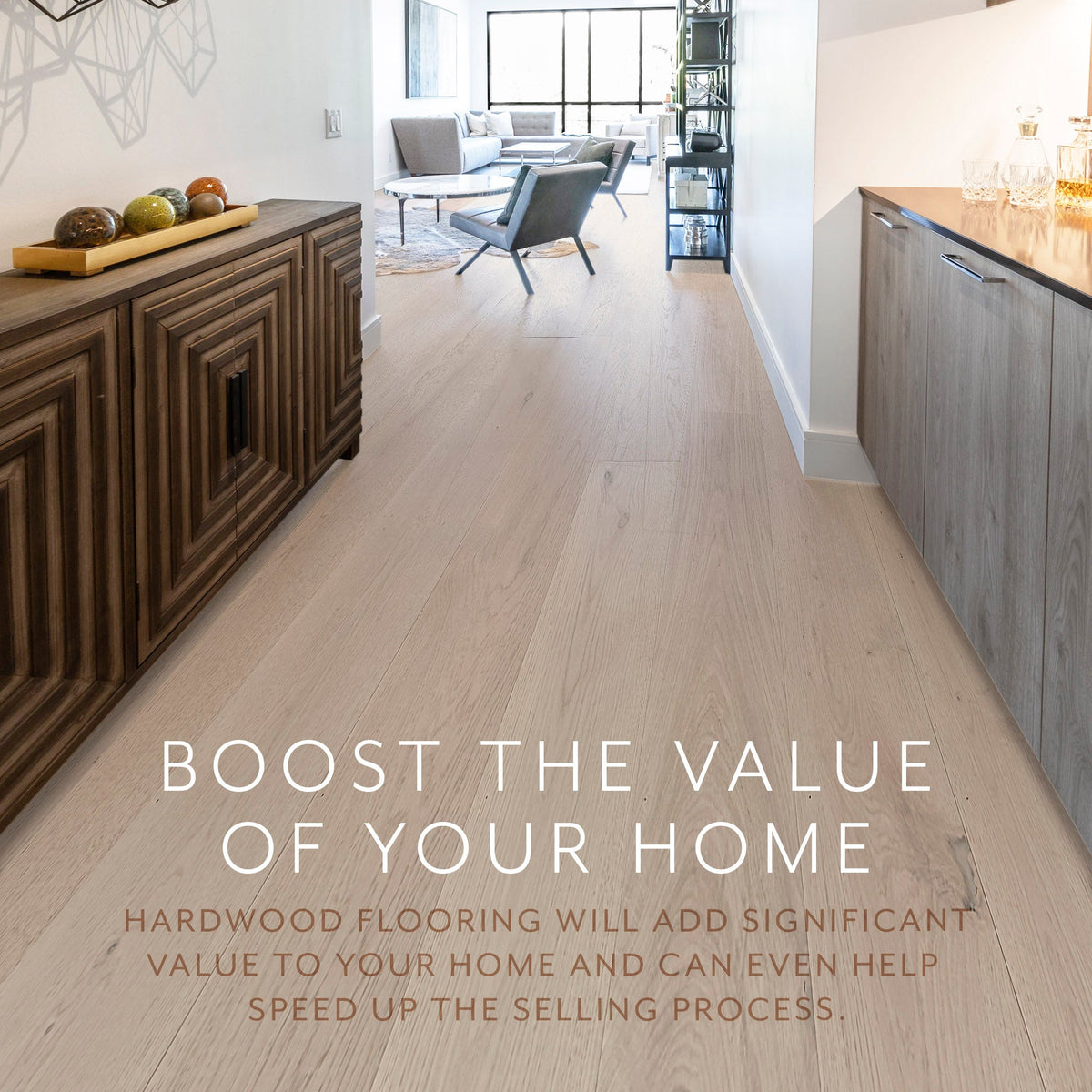 Element Flooring European white oak Roman Sand hardwood flooring — surface grain detail
