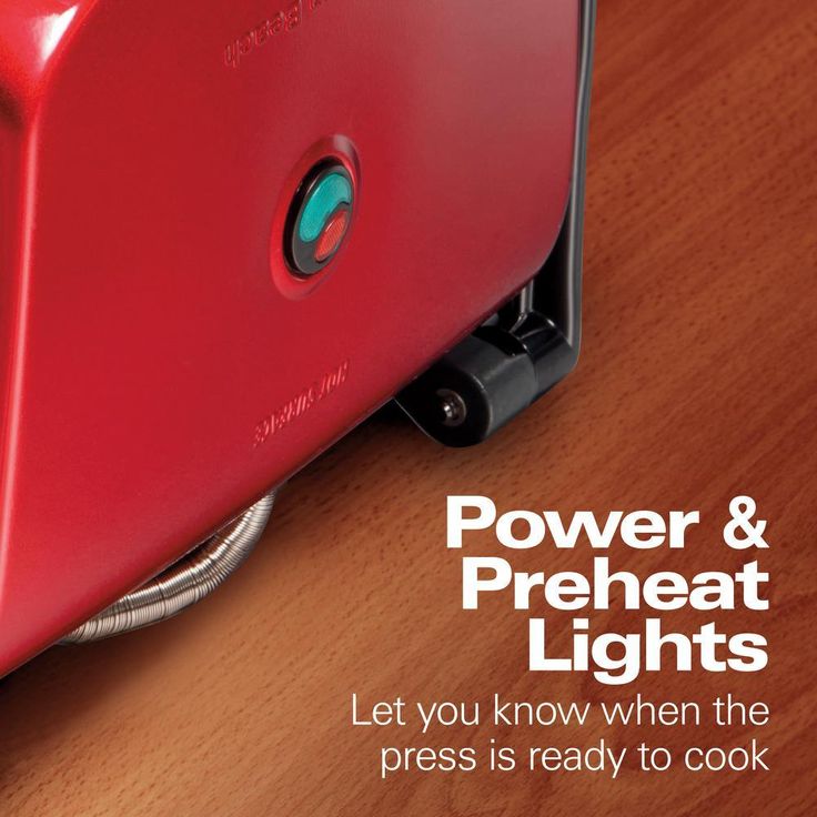 1400-Watt Red Panini Press with Floating Lid