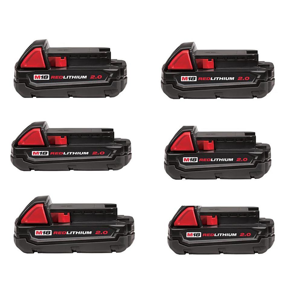 M18 18-Volt Lithium-Ion Compact Battery Pack 2.0Ah (8-Pack) - Super Arbor
