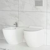 St. Tropez Elongated Toilet Bowl Only in Glossy White - Super Arbor
