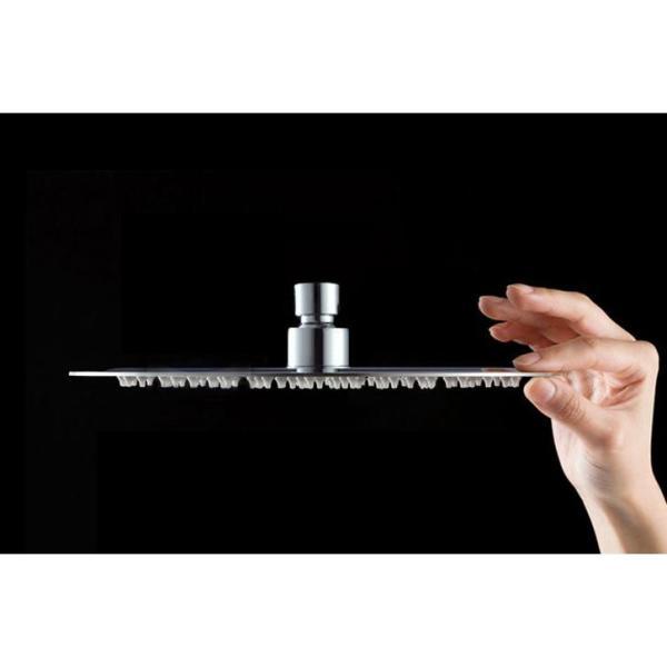 1-Spray 9 in. Single Wall Mount Fixed Shower Head in Polished Stainless Steel - Super Arbor