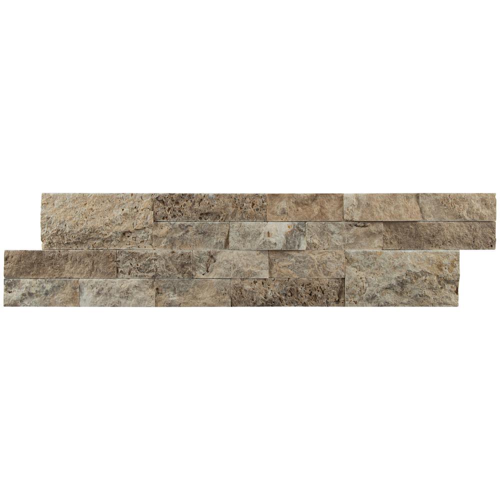 Philadelphia Ledger Panel 6 in. x 24 in. Natural Travertine Wall Tile (10 cases /60 sq. ft. / Pallet) - Super Arbor