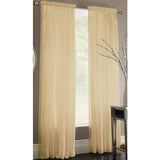 Style Selections Chloe 84-in White Polyester Sheer Single Curtain Panel - Super Arbor