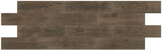 Daltile Gaineswood Walnut 6-in x 24-in Matte Porcelain Wood look Floor and Wall Tile product image