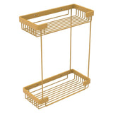 Allied Brass Double Tier Rectangular Toiletry Shower Basket in Antique Copper