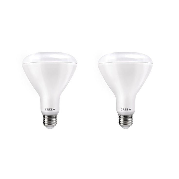 Cree 65W Equivalent Soft White (2700K) BR30 Dimmable Exceptional Light Quality LED Light Bulb (2-Pack)