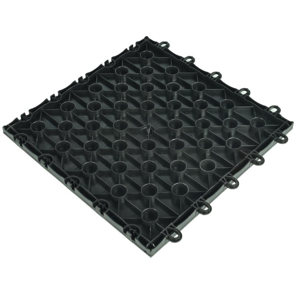 Greatmats Click Tile 12-1/8 in. x 12-1/8 in. Maple Interlocking Basement Plastic and Vinyl Floor Tile (24-Pack) (24.5 sq. ft.)