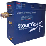Royal 9kW QuickStart Steam Bath Generator Package with Built-In Auto Drain in Polished Chrome - Super Arbor