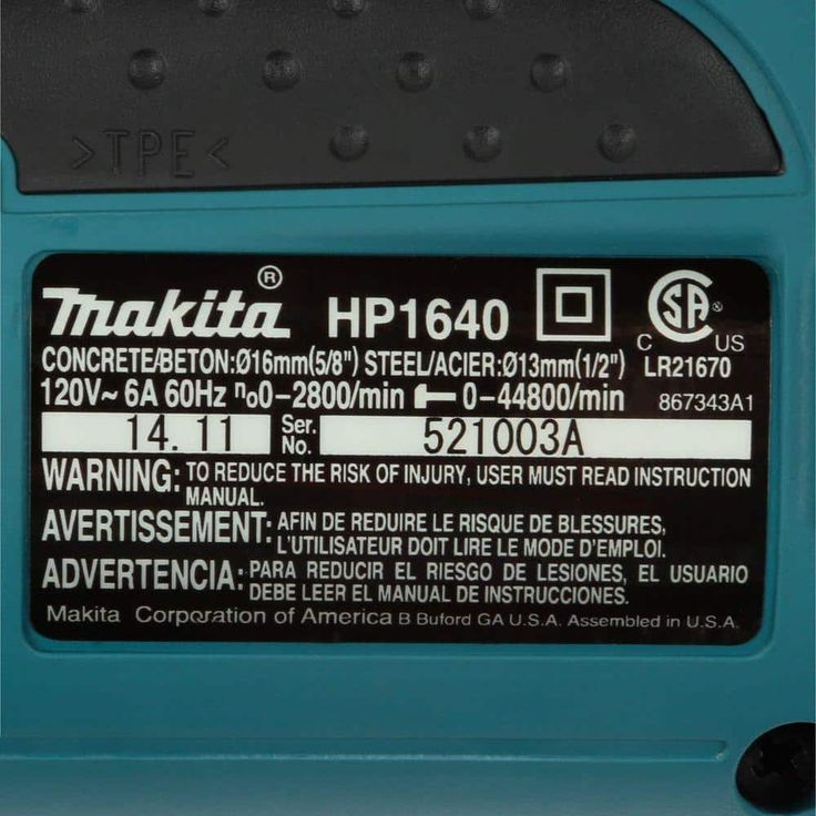 6 Amp 5/8 in. Corded Hammer Drill