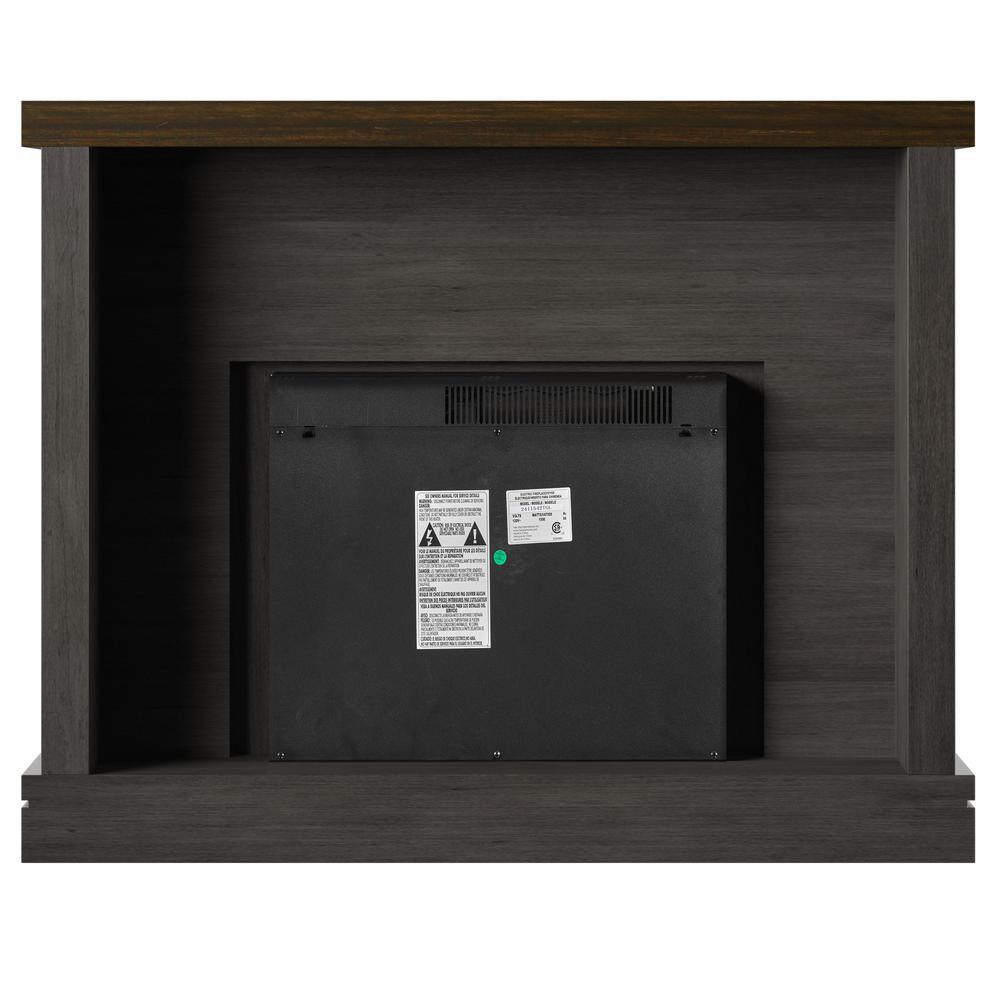 47.38 in. Wall Mantel Electric Fireplace in Weathered Gray - Super Arbor
