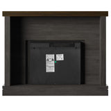 47.38 in. Wall Mantel Electric Fireplace in Weathered Gray - Super Arbor