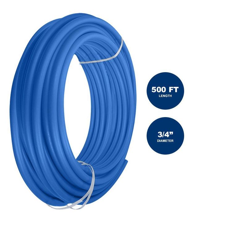 3/4 in. x 500 ft. PEX Tubing Potable Water Pipe in Blue
