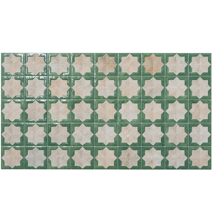 Apollo Tile Citadel Russian Green and Beige 12-in x 22-in Multi-finish Porcelain Wall Tile product image