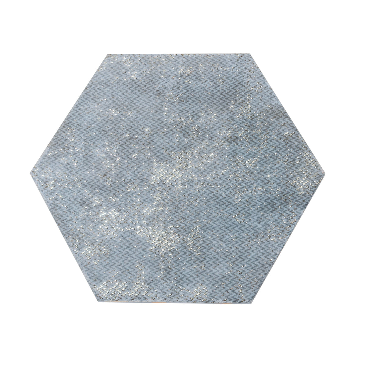 Apollo Tile Zenith Indigo Blue 9-in x 11-in Multi-finish Porcelain Hexagon Floor and Wall Tile product image