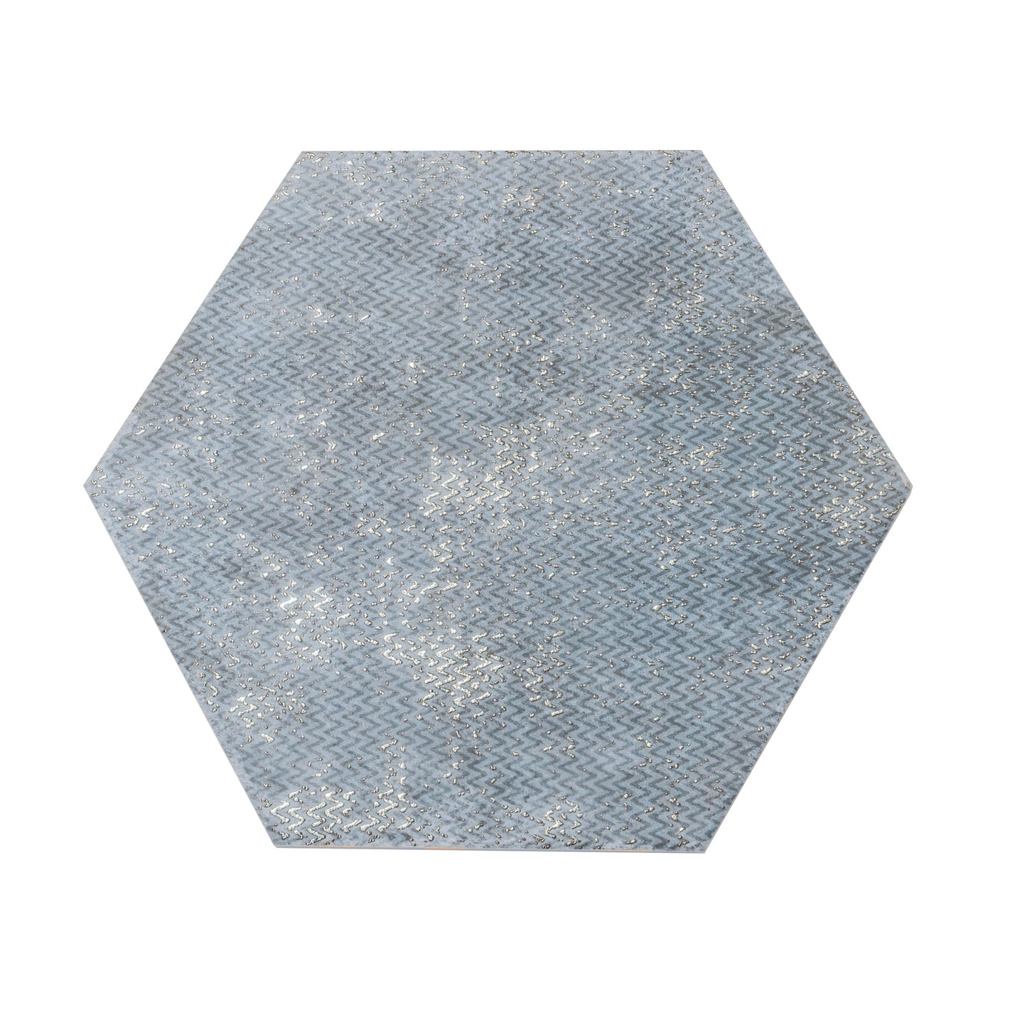 Apollo Tile Zenith Indigo Blue 9-in x 11-in Multi-finish Porcelain Hexagon Floor and Wall Tile product image